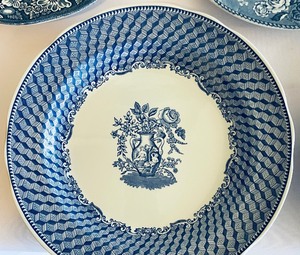 lot 242 image: Blue and White Plate Grouping
