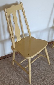 lot 138 image: Pair of Painted Vintage Chairs