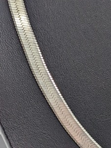 lot 294 image: Herringbone Sterling Silver Necklace