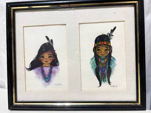 lot 43 image: Gerda Christoffersen Set of 4 Native American Prints