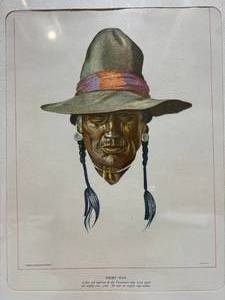 lot 52 image: Winhold Reiss Short Man Native American Print