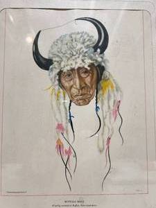 lot 54 image: Winhold Reiss  Buffalo Body Native American Print