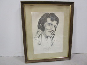 lot 18 image: Elvis Portrait