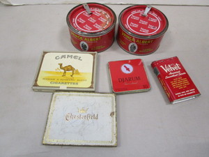 lot 24 image: Vintage Tobacco Tins