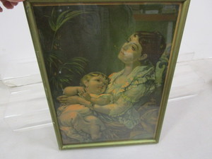 lot 62 image: Antique Print Domestic Felicity