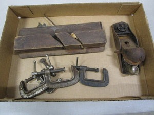 lot 95 image: Planes & C-Clamps