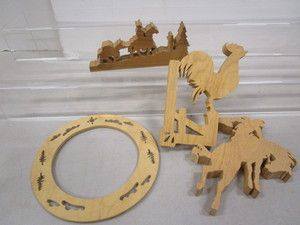 lot 120 image: Wooden Cutouts