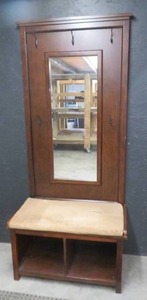 ENTRY WAY STAND WITH MIRROR