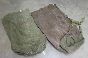 2 OLDER ARMY BAGS