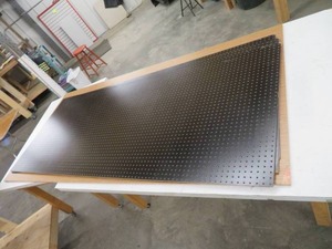 PEG BOARDS WITH A SHEET OF PRESS BOARD