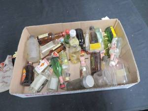 OLDER LITTLE GLASS BOTTLES