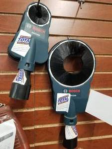 Lot of (2) Bosch HDC200, HDC250 Dust Extractors