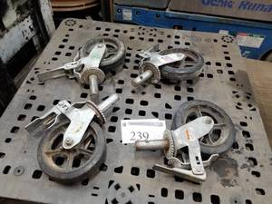 Lot of (4) Scaffolding Wheels