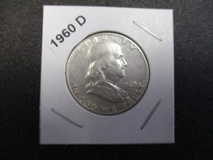 1960-D (Denver Mint)  Franklin Silver Half Dollar