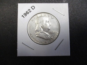 1962-D (Denver Mint)  Franklin Silver Half Dollar