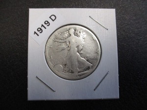 1919-D (Denver Mint) Walking Liberty Silver Half Dollar