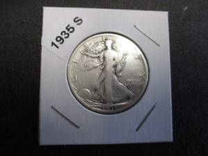 1935-S (San Francisco Mint) Walking Liberty Silver Half Dollar