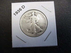 1935-D (Denver Mint) Walking Liberty Silver Half Dollar