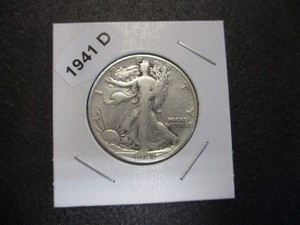 1941-D (Denver Mint) Walking Liberty Silver Half Dollar