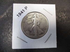 1941-P (Philadelphia Mint) Walking Liberty Silver Half Dollar