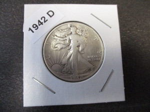 1942-D (Denver Mint) Walking Liberty Silver Half Dollar