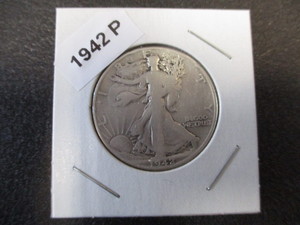 1942-P (Philadelphia Mint) Walking Liberty Silver Half Dollar