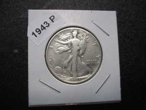 1943-P (Philadelphia Mint) Walking Liberty Silver Half Dollar