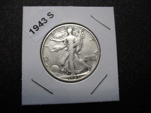 1943-S (San Francisco Mint) Walking Liberty Silver Half Dollar