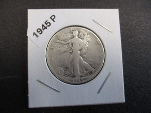 1945-P (Philadelphia Mint) Walking Liberty Silver Half Dollar