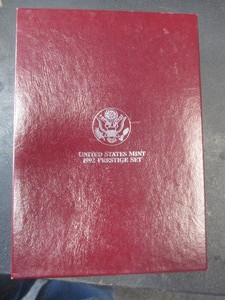 1992 US Olympic Prestige Set 1oz Silver Commemorative, Clad Commemorative and Complete Proof Set in OGP