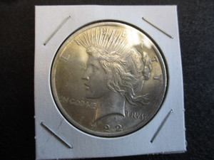 1922-P Silver Peace Dollar - Nice Color and Flash