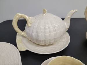 lot 34 image: Gorgeous Belleek Porcelain Tea Set