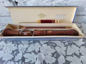 lot 55 image: German Heinrich Baroque Meister Tenor Recorder