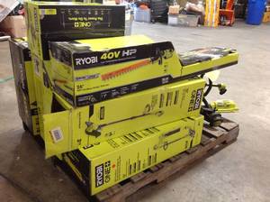 Lot of Mixed Ryobi Lawn Care Power Tools Customer Returns See Pictures
