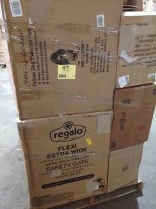 Pallet with assorted general merchandise various kinds open box customer returns various conditions