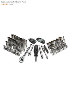 Husky Mechanics Tool Set (119-Piece). See Pictures