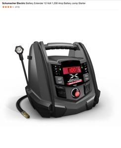Schumacher Electric Battery Extender 12-Volt 1,200 Amp Battery Jump Starter. See Pictures