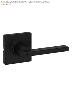Assorted Kwikset Case Matte Black BedBath Levers, HallCloset & Other Kwikset Door KnobDeadbolt Items. See Pictures