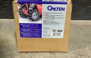 OakTen 16x5.5x8 in., 16x6.5x8 in., 5x5.7x8 in. Zinc Plated Chains Tire Chains, Replaces Peerless Model 1062056 (Set of 2). See Pictures