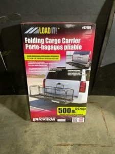 Erickson 500 lb. Capacity 60 in. x 20 in. Steel Folding Hitch Cargo Carrier for 2 in. Receiver. See Pictures