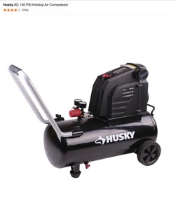 Husky 8G 150 PSI Hotdog Air Compressor. See Pictures