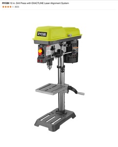 RYOBI 10 in. Drill Press with EXACTLINE Laser Alignment System. See Pictures