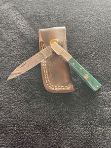 Custom Damascus Steel Pocket Knife