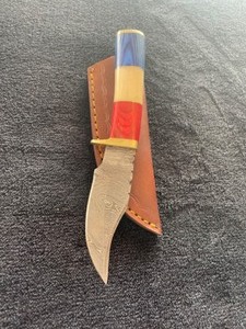 Custom Damascus Steel Hunting Knife