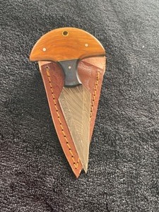 Custom Damascus Steel Boot Knife