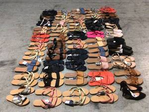 Lot of 50 Pairs of assorted Shoes not used see pictures