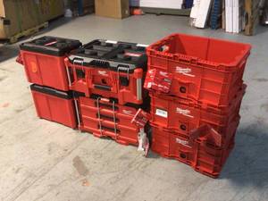 Lot of assorted Milwaukee Tool Storage Units various models customer returns see pictures
