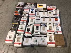 Lot of assorted Door Knobs and hardware various models and conditions open boxes see pictures
