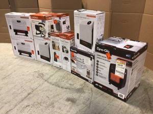 Pallet with assorted heaters various models an conditions customer returns see pictures