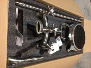 Casainc 3-Handle Luxury Claw Foot Freestanding Tub Faucet in Brushed Nickel